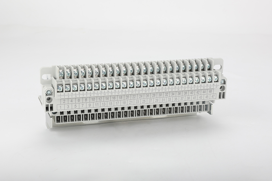 DW45-47C 回路抽屉式接线端子 白灰色 单孔（激光打标）